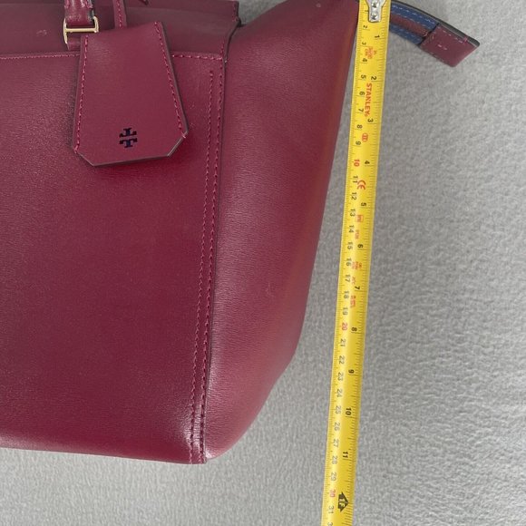 Tory Burch Women's Parker Tote Bag Imperial Garnet/Midnight Swim 37169 639 - Picture 13 of 15